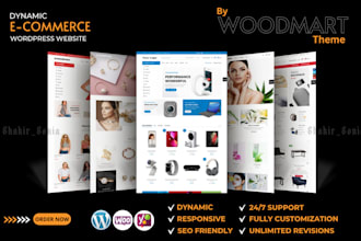build dynamic business or ecommerce wordpress website