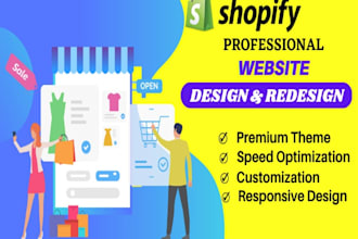 create, design and redesign profitable shopify dropshipping store