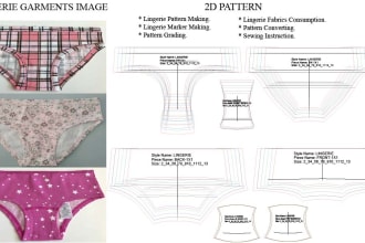 make digital lingerie pattern for you