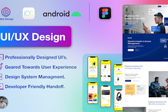 design custom UI UX for your website and mobile apps saas