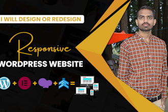 create a responsive wordpress website or blogs