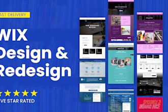 design or redesign wix website or wix ecommerce website