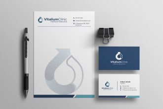 design business card, letterhead, and stationery items