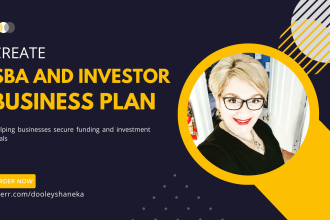 create business plan and financial plan for funding