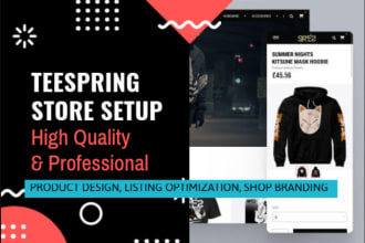setup teespring store and promote