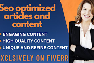 provide amazing seo optimized article and content writing