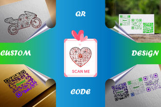 design effective eye catchy professional custom qr code with or without logo