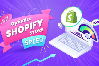 do advanced speed optimization of shopify store and improve load time