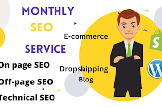 the complete monthly SEO service package for google ranking