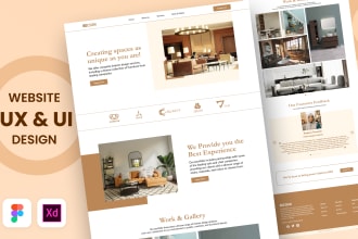 do website UX UI design, prototypes, wireframes, and landing pages in figma