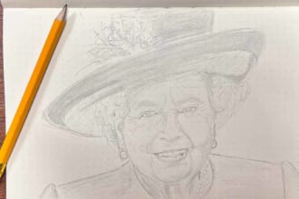 draw realistic hand drawn pencil portrait from a photo