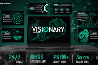 design or redesign powerpoint presentation and investor pitch deck