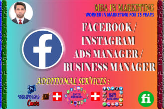 be your facebook ads manager and business manager