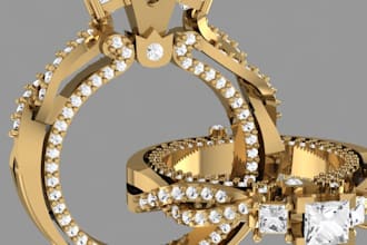 create stunning 3d jewelry design for 3d printing