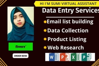 do excel data entry, vba automation or data formatting