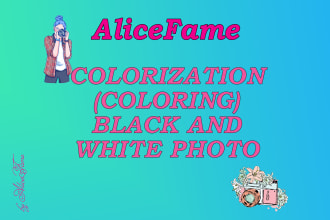 coloring an old black and white photo