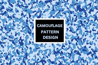 create seamless camouflage and stone wall texture pattern and background
