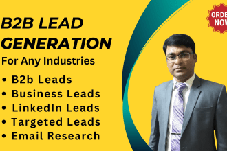 do b2b lead generation and data entry