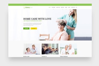 create a professional home care, wellness , dental care , elderly care website