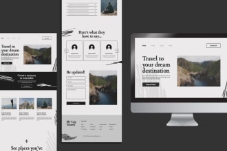 do website ui design, landing page, ui ux design