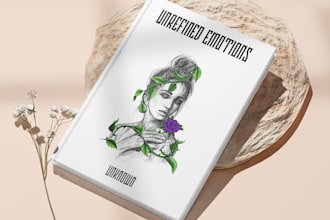 design artistic poetry book cover art