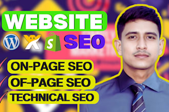 do deep onpage technical SEO of shopify wix wordpress PHP website