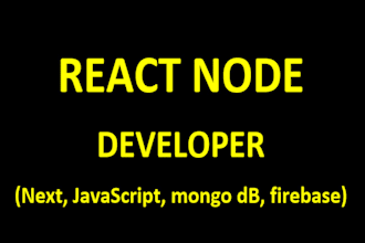 create react, node, next, javascript, web app