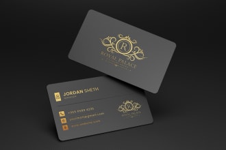 do luxury business card design, logo and brand identity