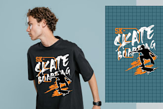 design a custom typography t shirt design or hoodie design