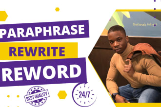 manually rewrite or paraphrase your content