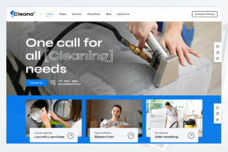 build pressure washing, lawn care or cleaning website in wix or wordpress