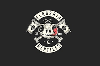 make wonderful pirate logo with satisfaction guarantee