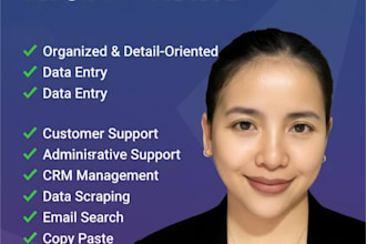 do fast data entry, lead generate, copy paste, data cleaning