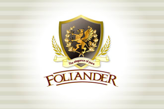 create a heraldic shield, coat of arms or family crest logo