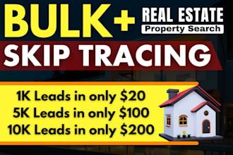 do skip tracing for real estate, bulk skip tracing and llc skip tracing
