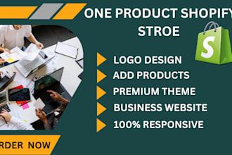 build one product shopify dropshipping store