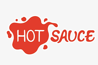 design original hot sauce logo for you in just 24 hrs