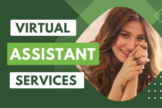 do any virtual assistant, data entry and web research job