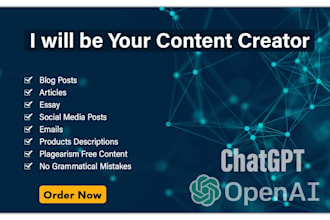 be your chatgpt ai content creator VA