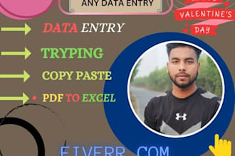 data entry and copy paste job
