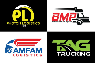 create excellent travel, trucking, transport, logistic logo