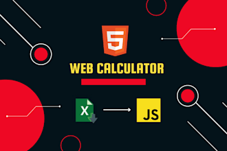 create web calculator or convert excel to web using javascript