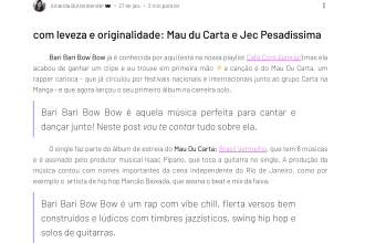 review your song or music video on my blog
