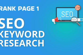 do SEO keyword research and competitor analysis for google top ranking
