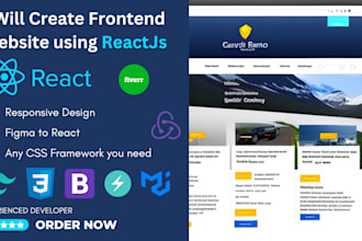 be your frontend developer as a reactjs developer