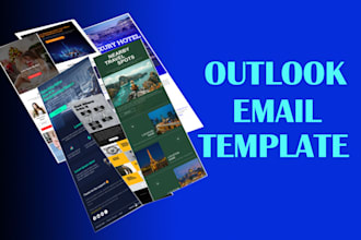 develop and design responsive HTML email template for outlook