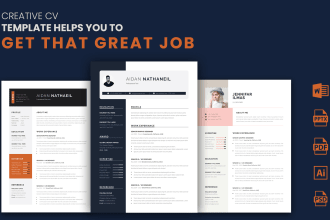 design modern and professional resume