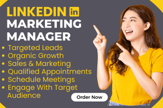 be your targeted linkedin sales and marketing manager
