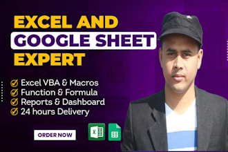 create and fix any excel formula and google sheets