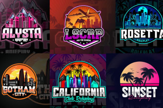 do professional roleplay logo for fivem and discord for you